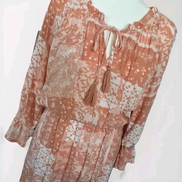 FRYE and CO. Women's Size M Beautiful Spring Boho Maxi Dress - Picture 2 of 10